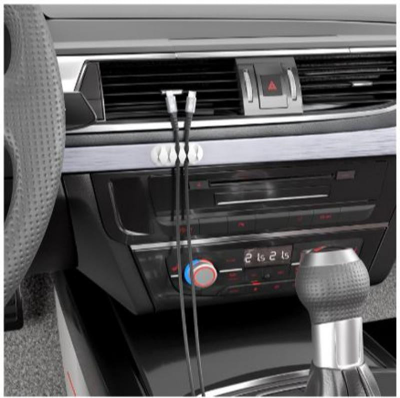 4-Slot Cable Guide, White