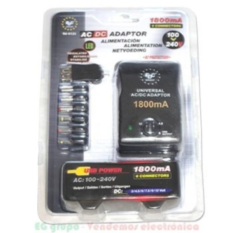 Fonte de alimentação CA/CC estabilizada de 3 a 12 V CC com 1800 mA