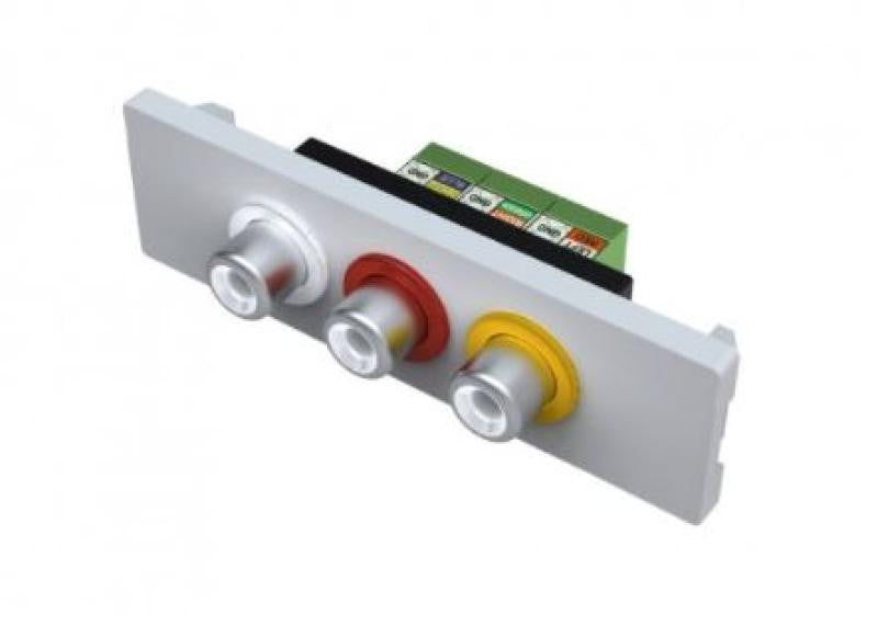 3 RCA Female Module, Audio and Video Vision Series TC2