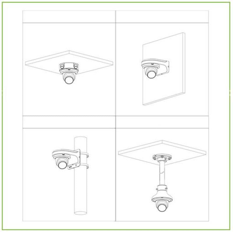 Dome Camera Hdcvi 5mpx 25fps 2880 × 1620 Coaxial Cameras
