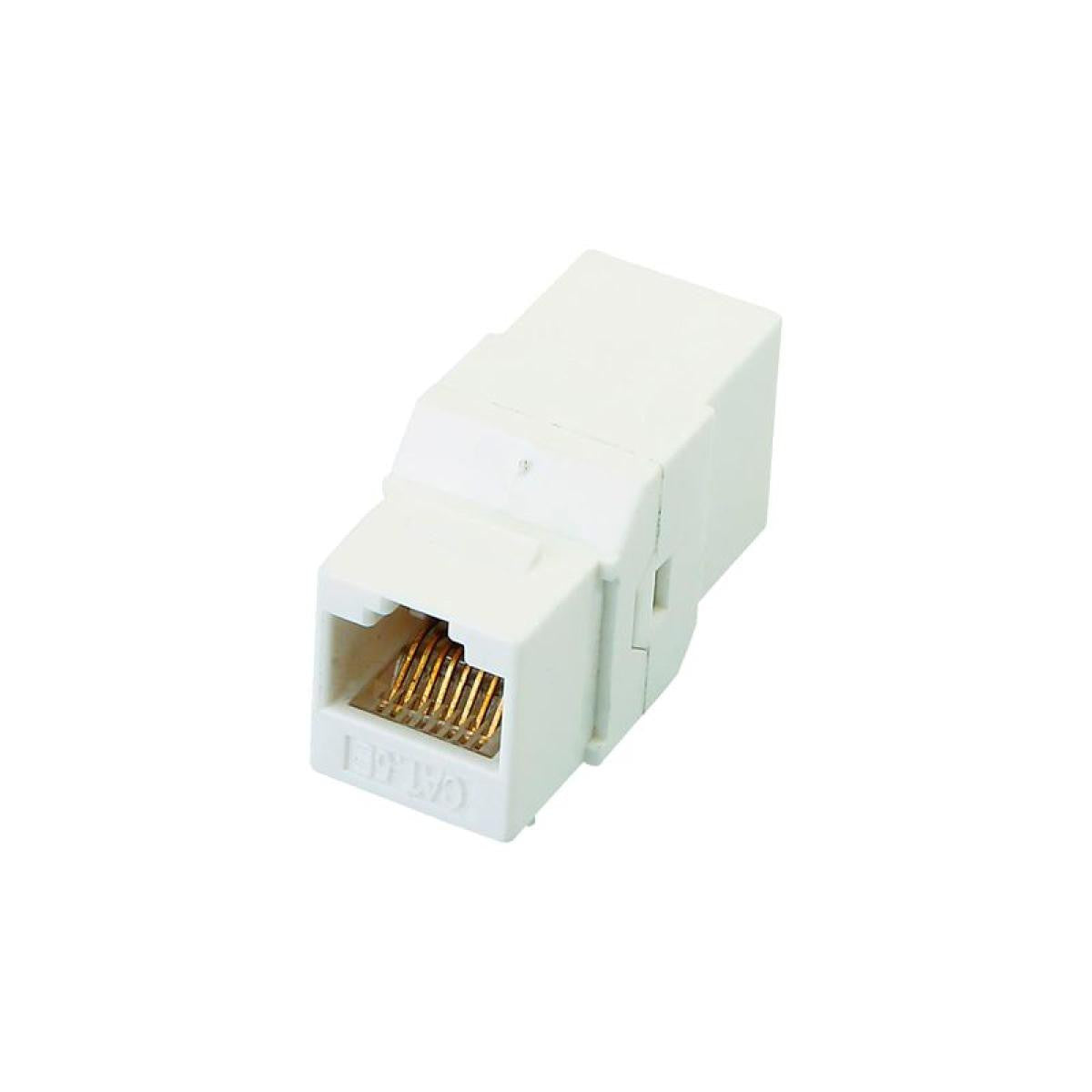 Conector - Emenda de Cabo UTP RJ45 Entrada Saída Compatível Categoria 6 Keystone TB110 de Baixa Perda
