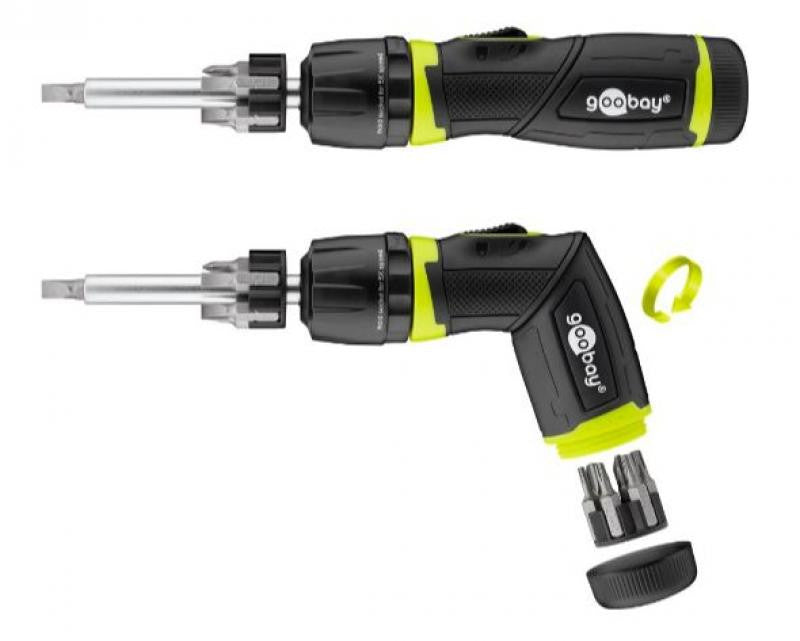 Conjunto de 13 peças de chaves de fendas com roquete