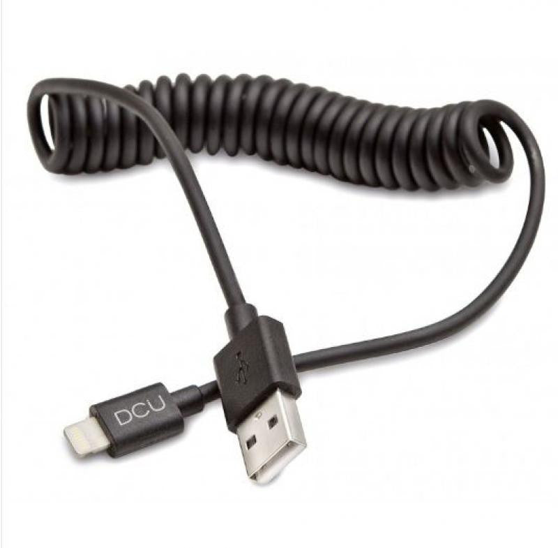 Cabo Lightning para USB espiralado de 1,5 m