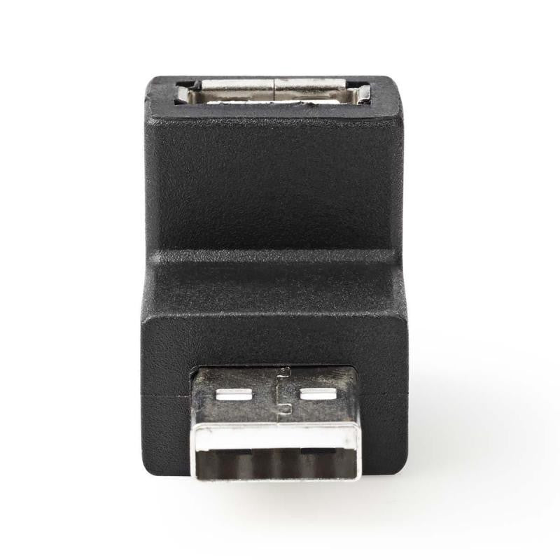 USB Male-Female Adapter with 90° Elbow