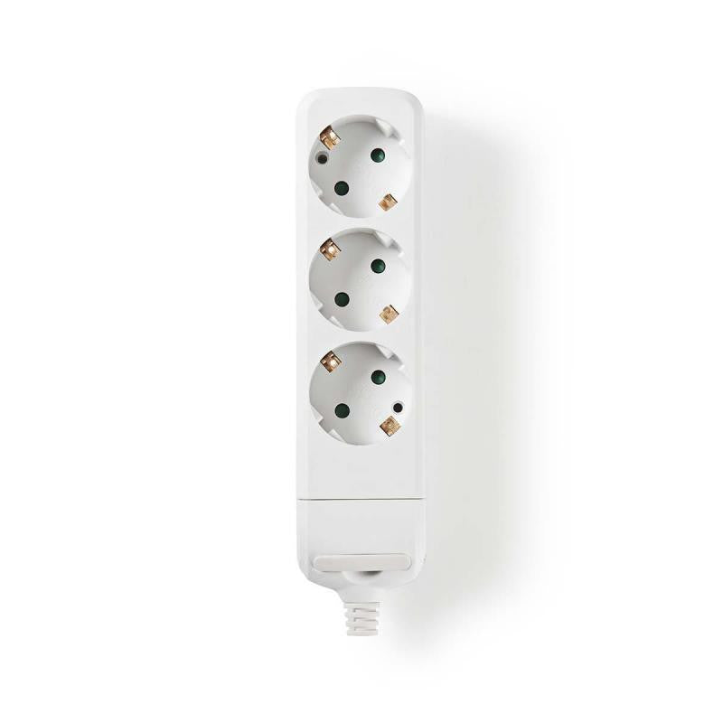 Power Strip | 3 Outlets with Protection, White