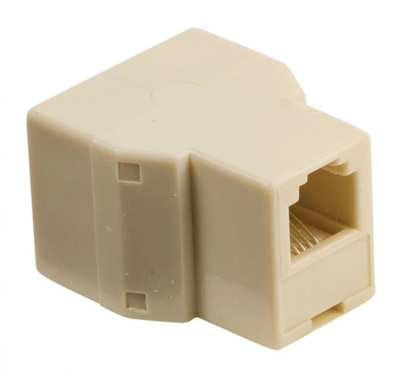 RJ11 Splitter, 1 Input, 2 Outputs Female RJ11 Adapter