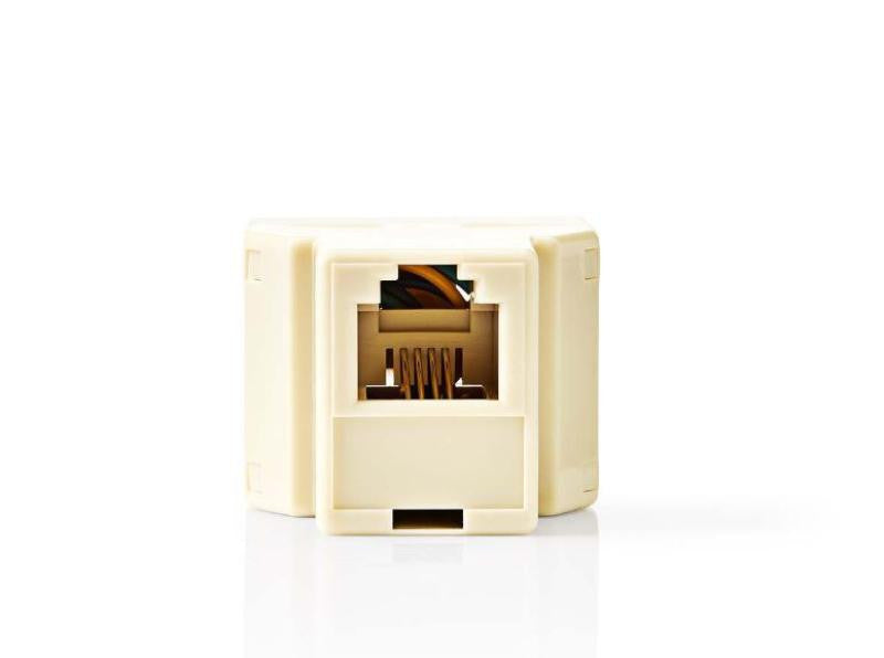 RJ11 Splitter, 1 Input, 2 Outputs Female RJ11 Adapter