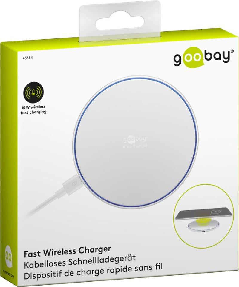 10W White Wireless Fast Charger