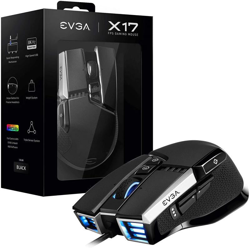 Evga X17 Gaming Mouse/ Up to 16000 DPI