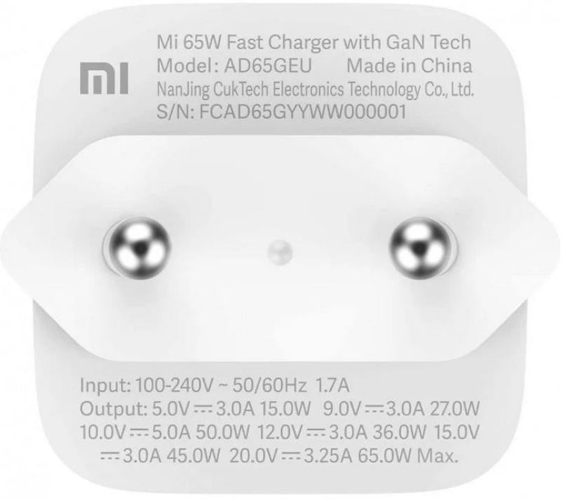 Xiaomi Mi 65W Fast Charger GaN Tech Charger