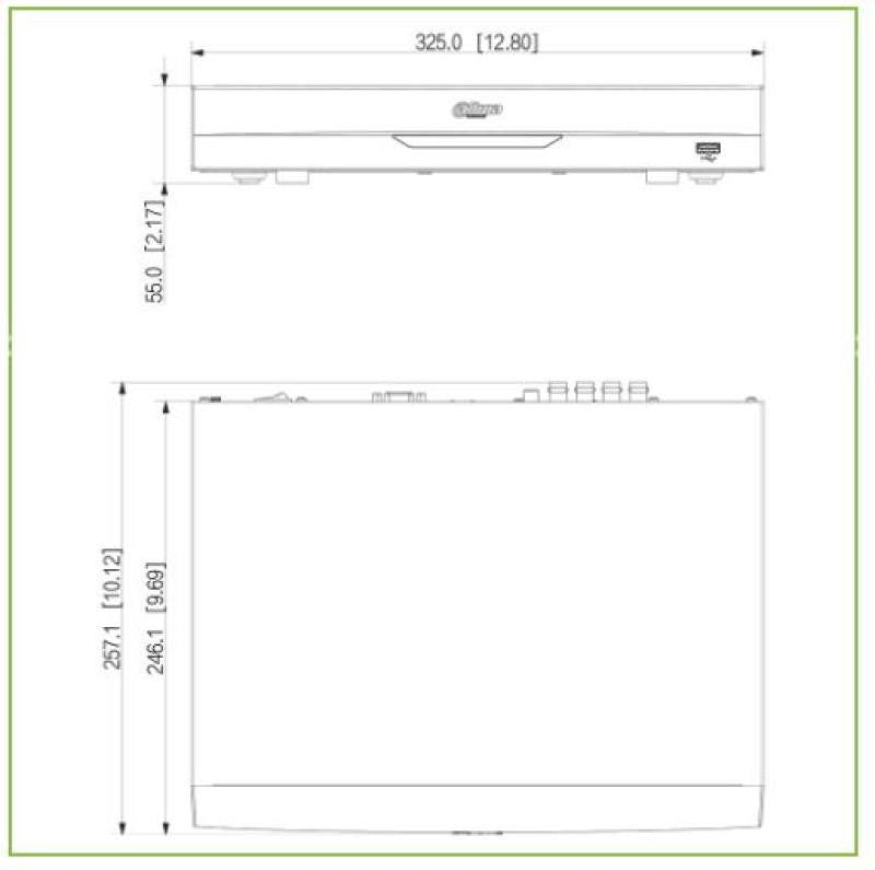 DVR 5IN1 H265 8ch 5M@6ips +4IP 6MP 1HDMI 1HDD AI