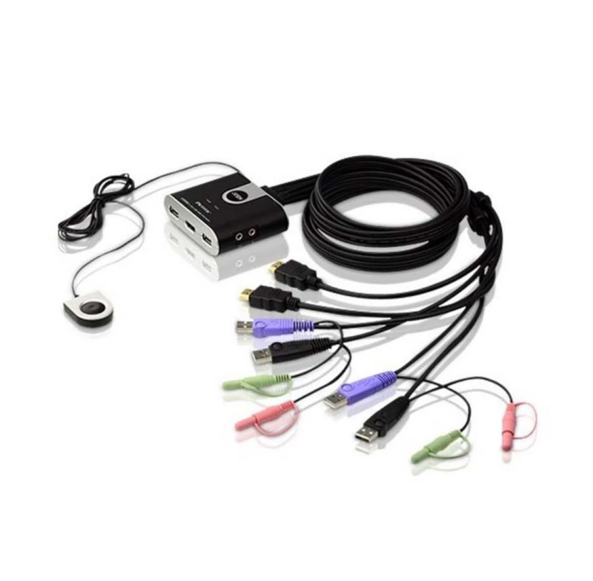 Switch KVM HDMI/USB de 2 portas