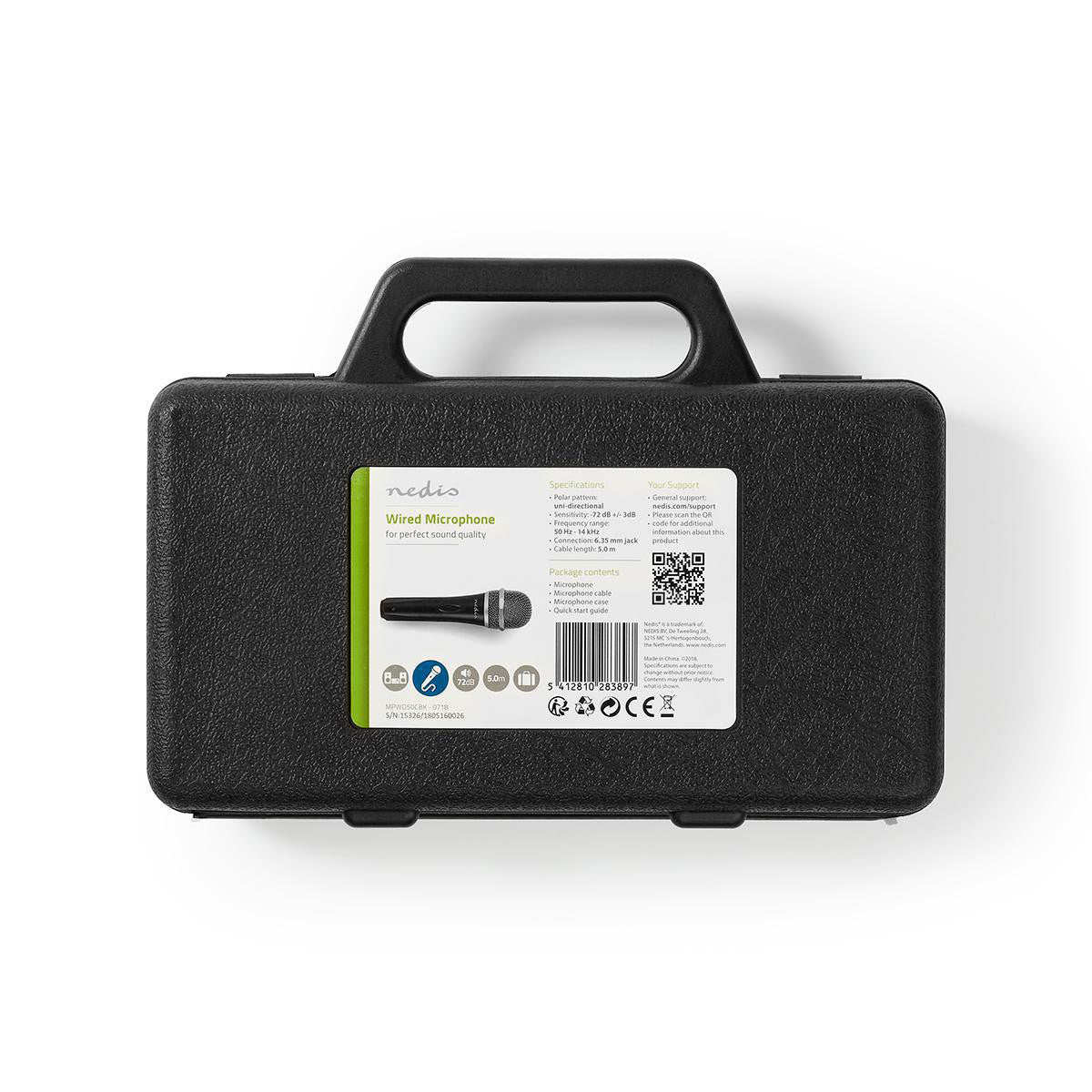 Micrófono con Cable | Sensibilidad de -72 dB +/-3 50 Hz - 15 kHz 5,0 m