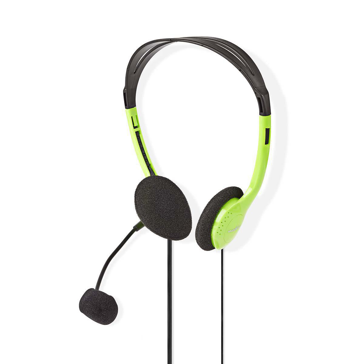PC Headset | Headband 2 3.5mm Connectors 2.0m Green