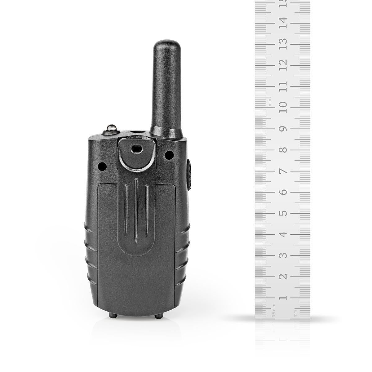 Walkie-talkie | Alcance de 8 km | Canais VOX | 2 unidades | Preto