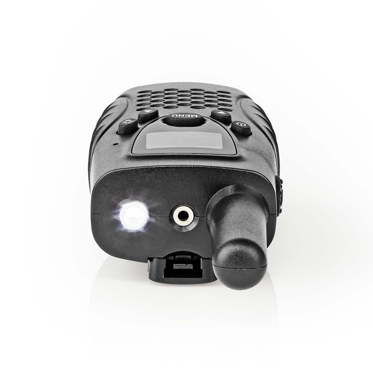 Walkie-talkie | Alcance de 8 km | Canais VOX | 2 unidades | Preto