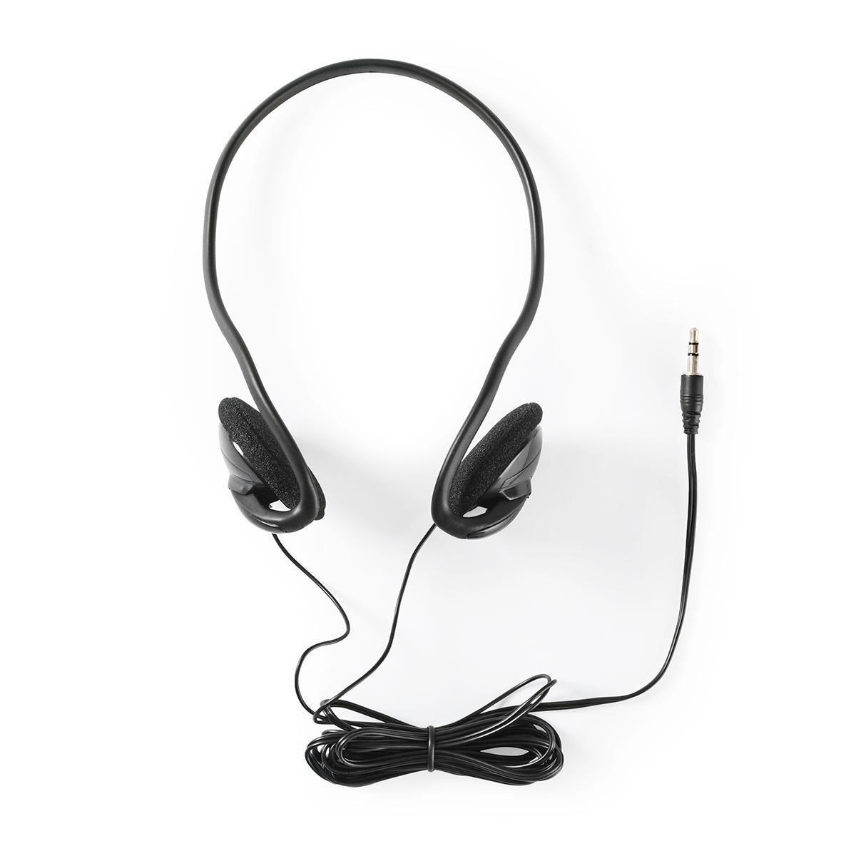 Wired Headband Headphones | 3.5 mm Cable Length: 2.10 m Black