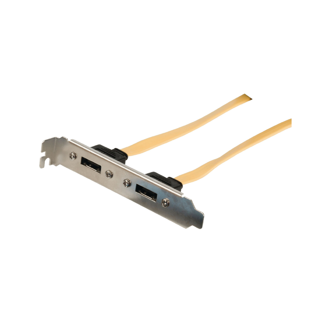 SATA 6Gb/s support, 2x 6Gb/s Female, 0.50m, Yellow