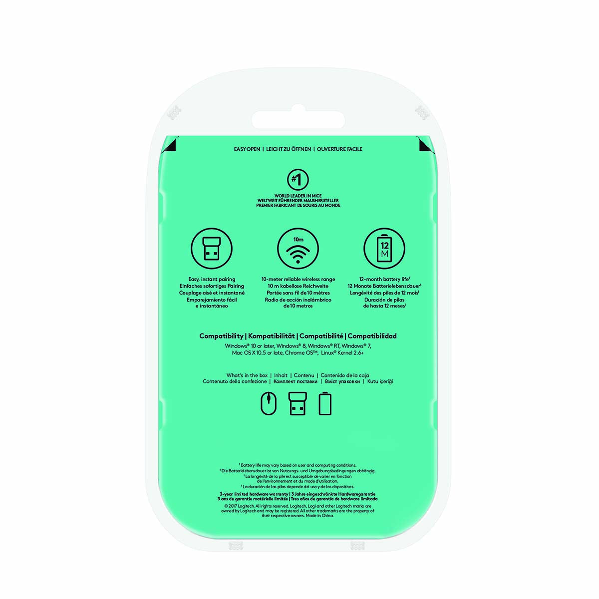 Logitech M185 Red Wireless Mouse