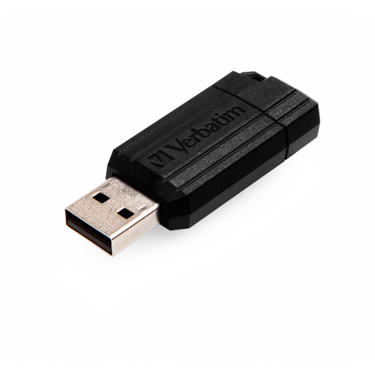 USB 2.0 Memory Stick 32 GB Pinstripe Black Pendrives