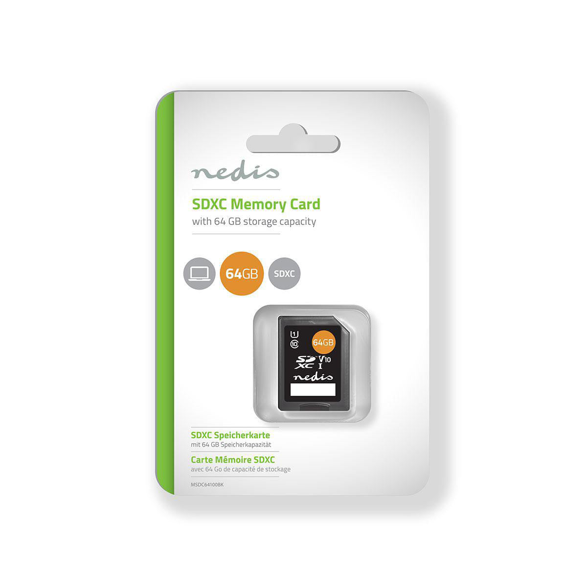 Memory Card | Sdxc 64 GB Write Up to 80 Mbps Class 10