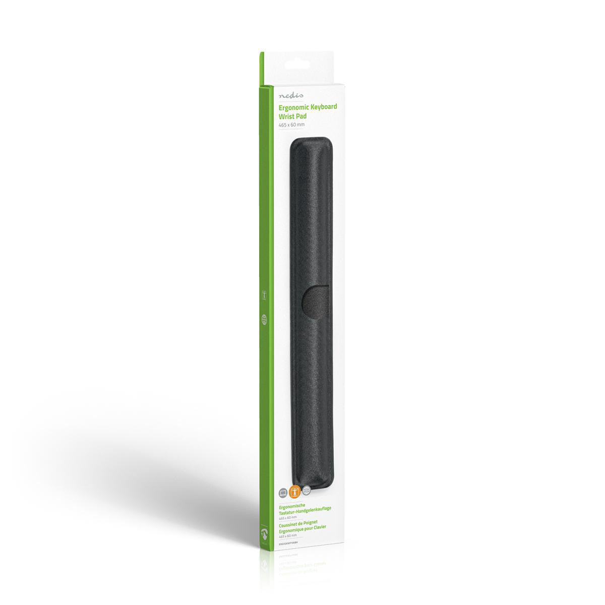 Ergonomic Keyboard Wrist Rest | Gel 465 x 60 mm Black