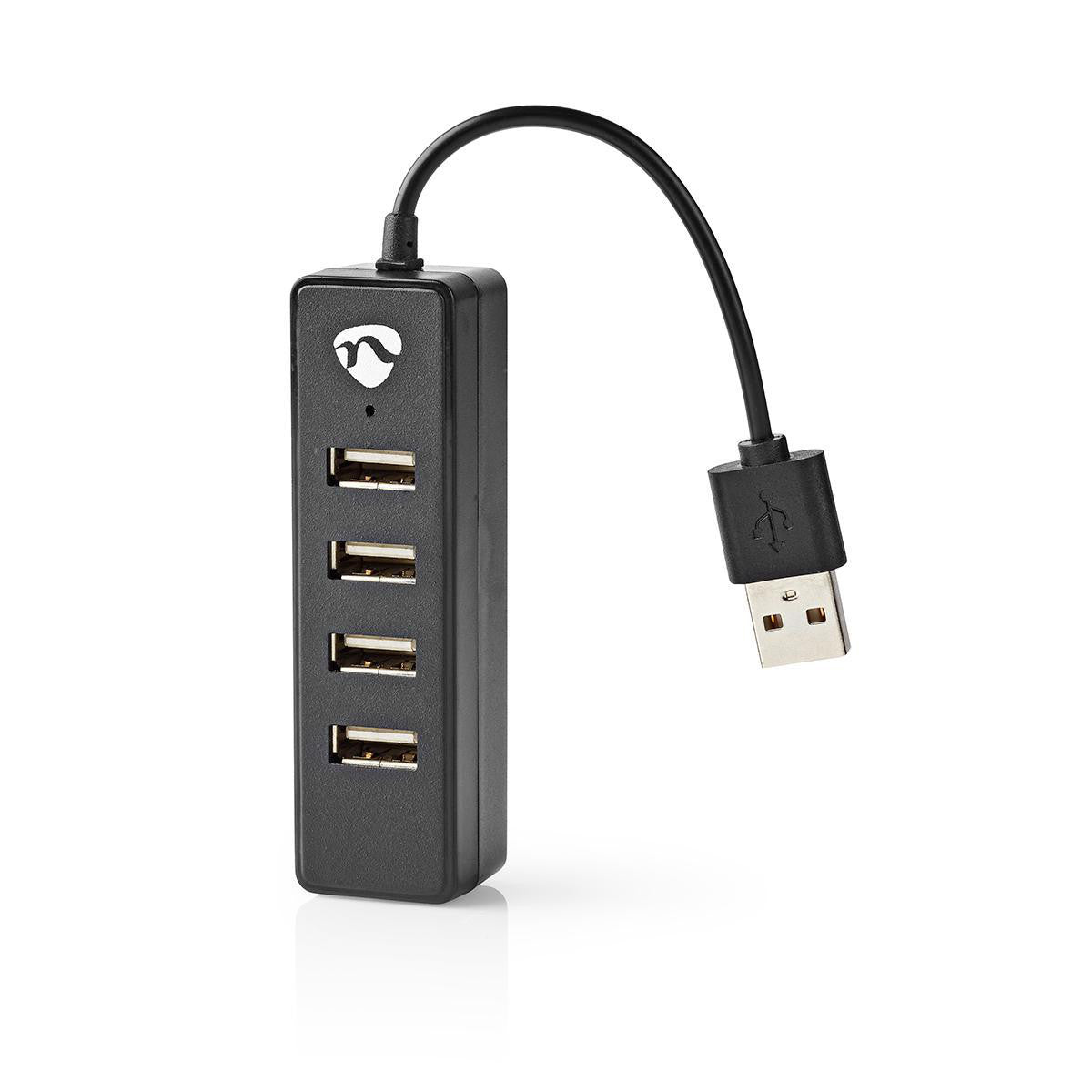 USB Hub | 4 USB 2.0 Ports Black