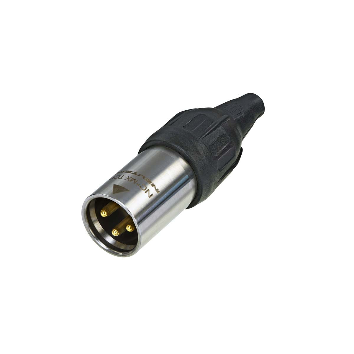 Neutrik 3 pin XLR connector Male Metal Silver slim format