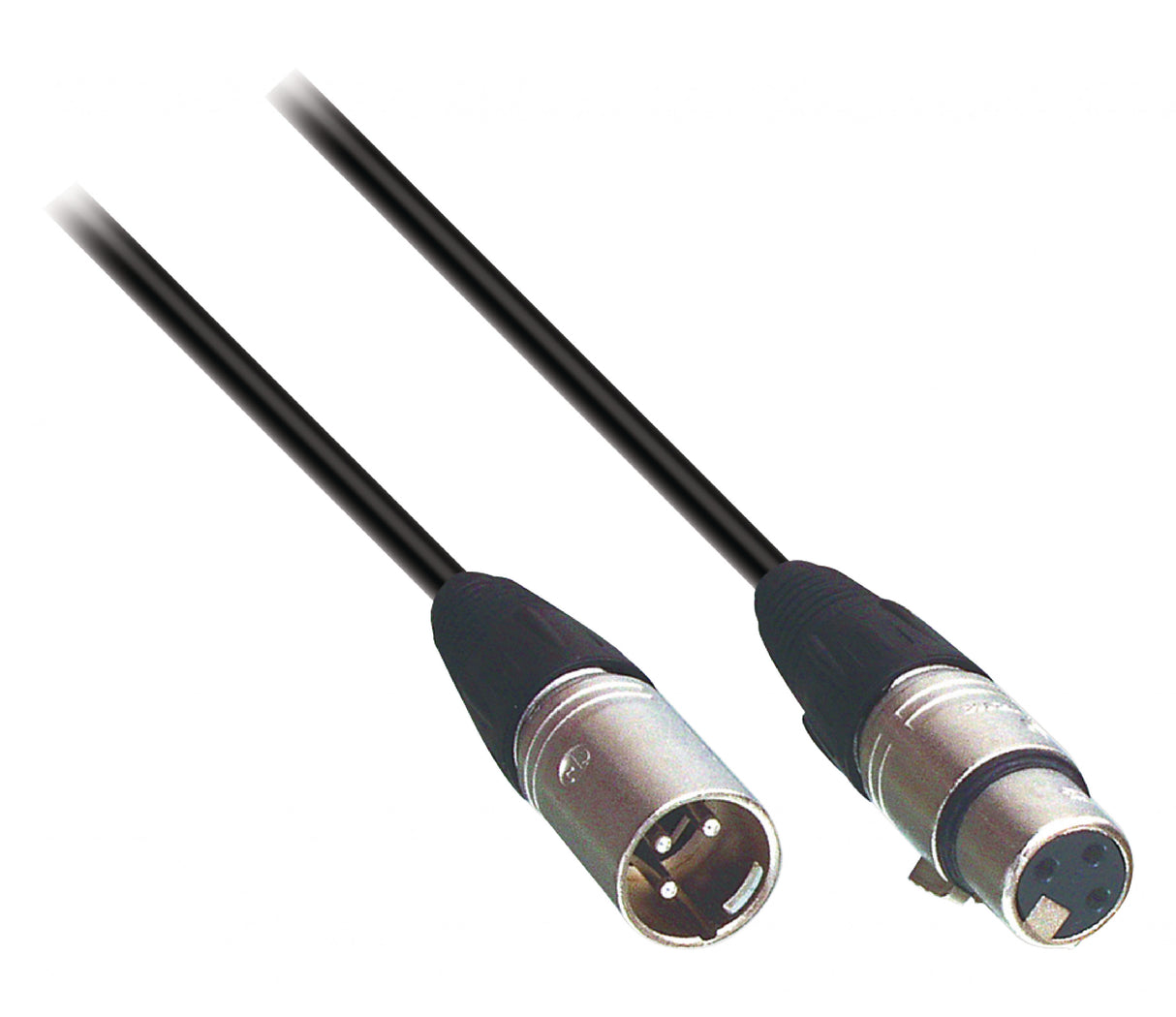 Cable de Altavoz XLR 3-pin Macho - Hembra 3.00 m Negro