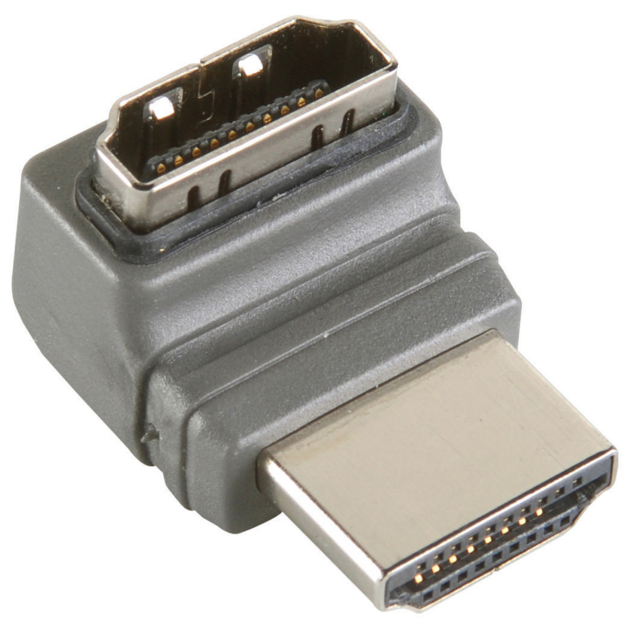 High-Speed HDMI Adapter with Ethernet at a 270° Angle