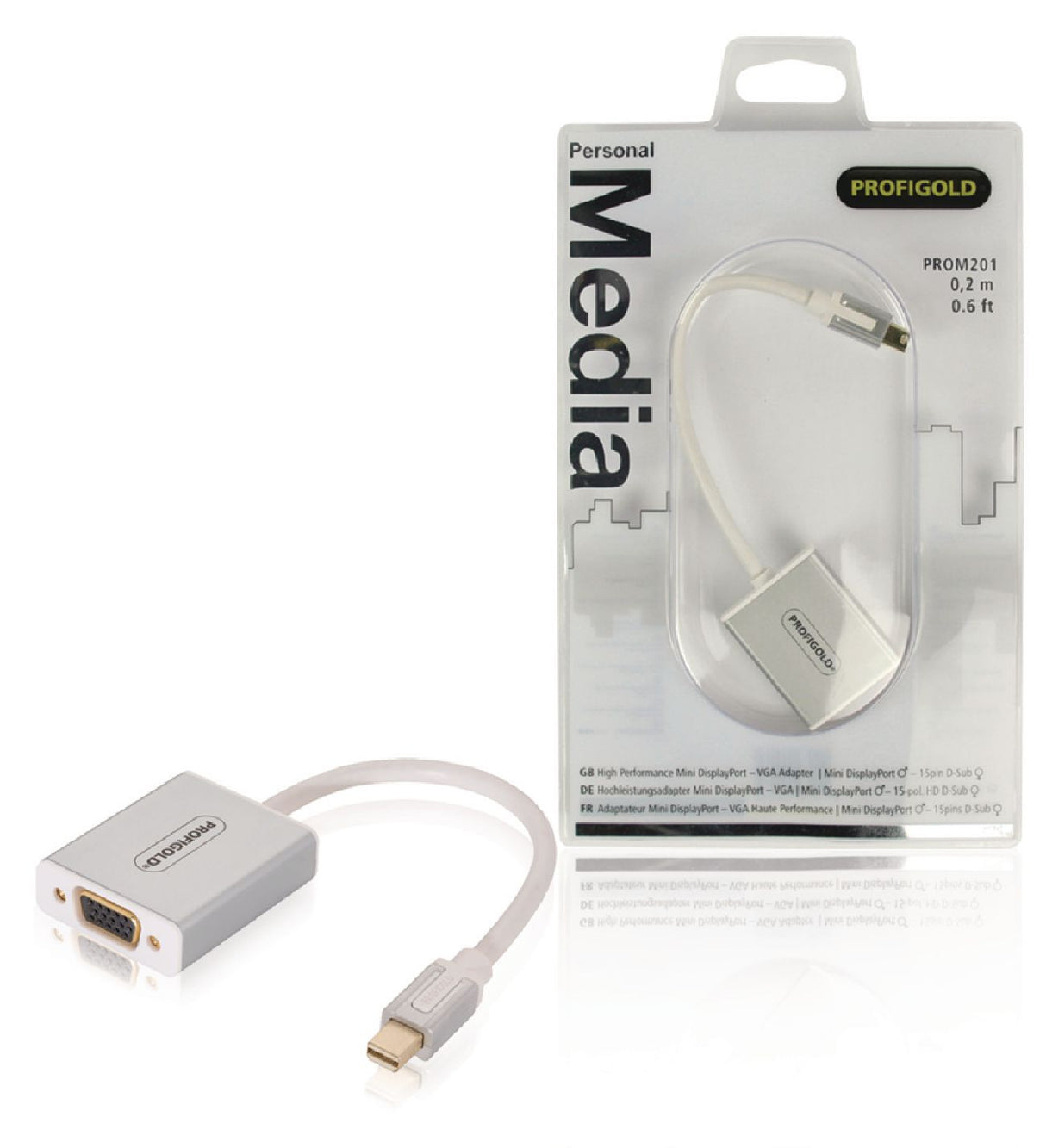 High Performance Mini Displayport - VGA Adapter 0.2m