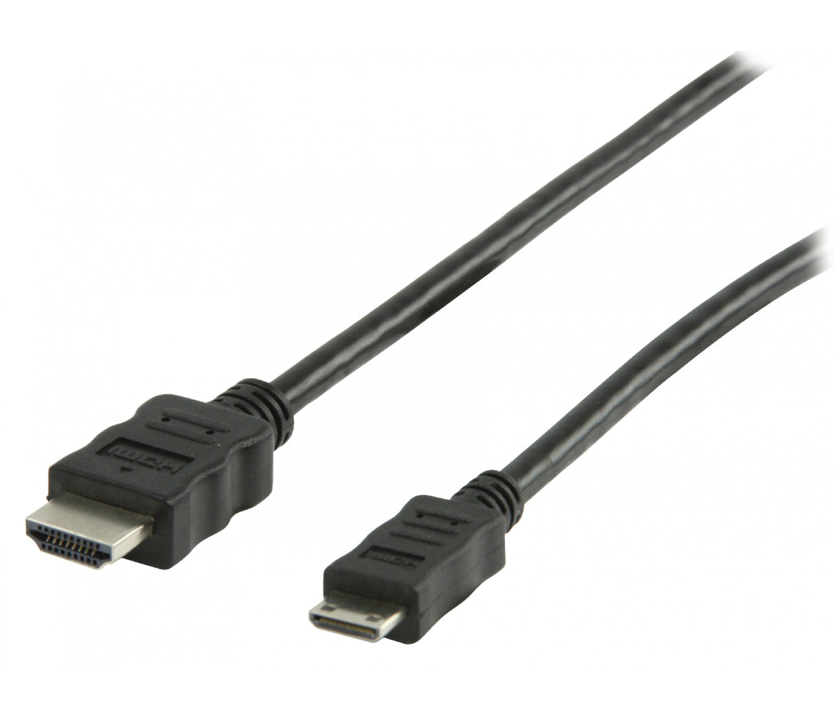 Cabo HDMI de alta velocidade com conector Mini HDMI de 2,00 m em preto.