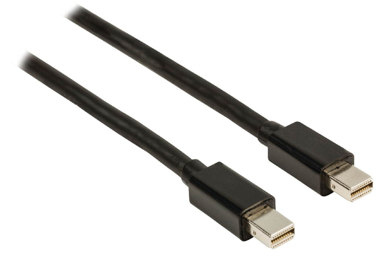 Cabo Mini DisplayPort macho de 3,00 m da marca Valueline Cables em preto.