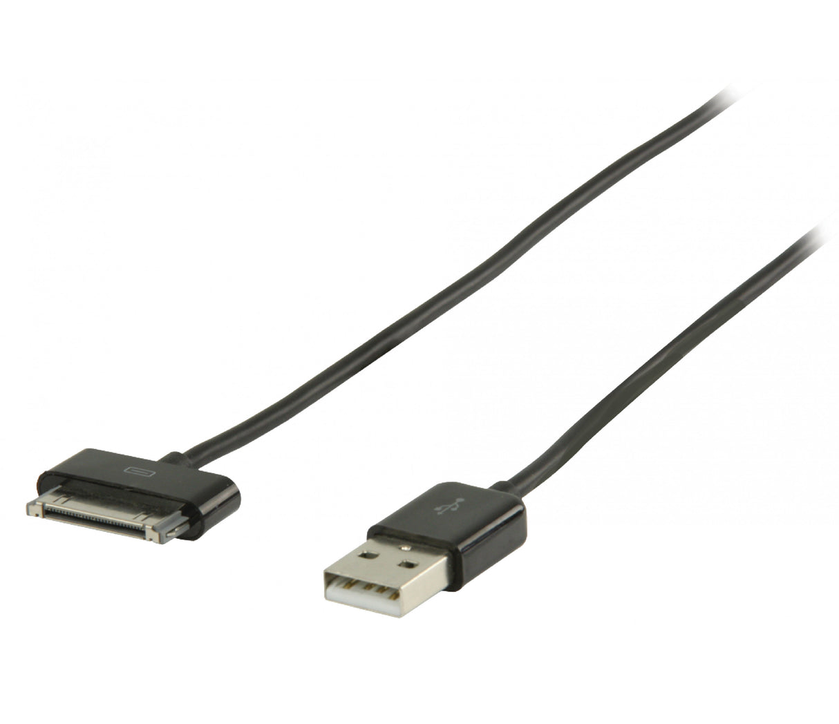 Cabo de sincronização e carregamento para iPad/iPhone/iPod, Apple 30 pinos - USB 2.0 A macho, preto, 2,00 m