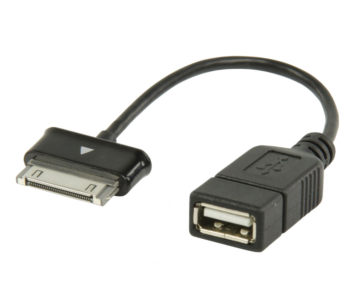 OTG Data Cable for Samsung, 30 Pin Male - USB A Female, Black 0.20 m