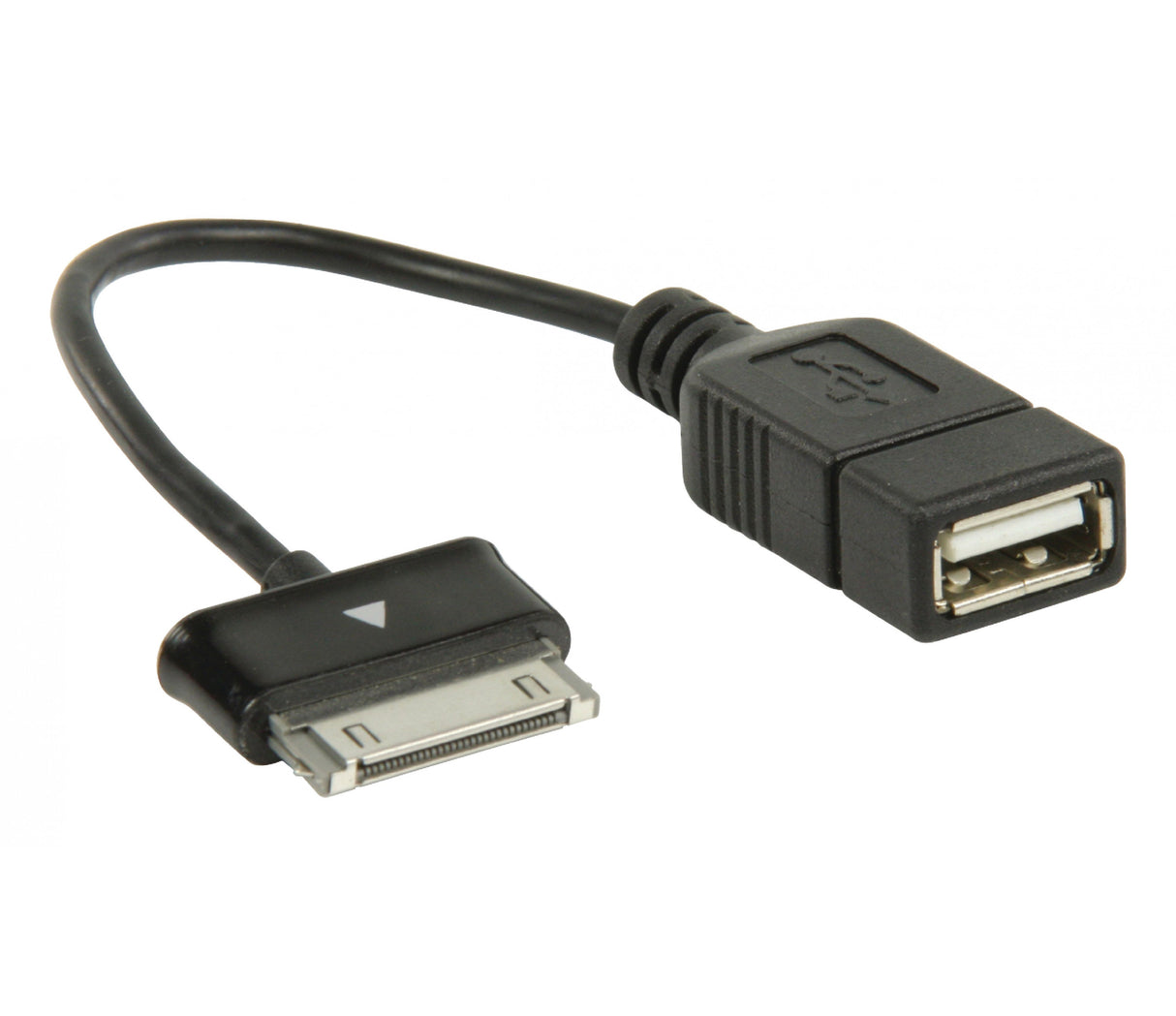 OTG Data Cable for Samsung, 30 Pin Male - USB A Female, Black 0.20 m