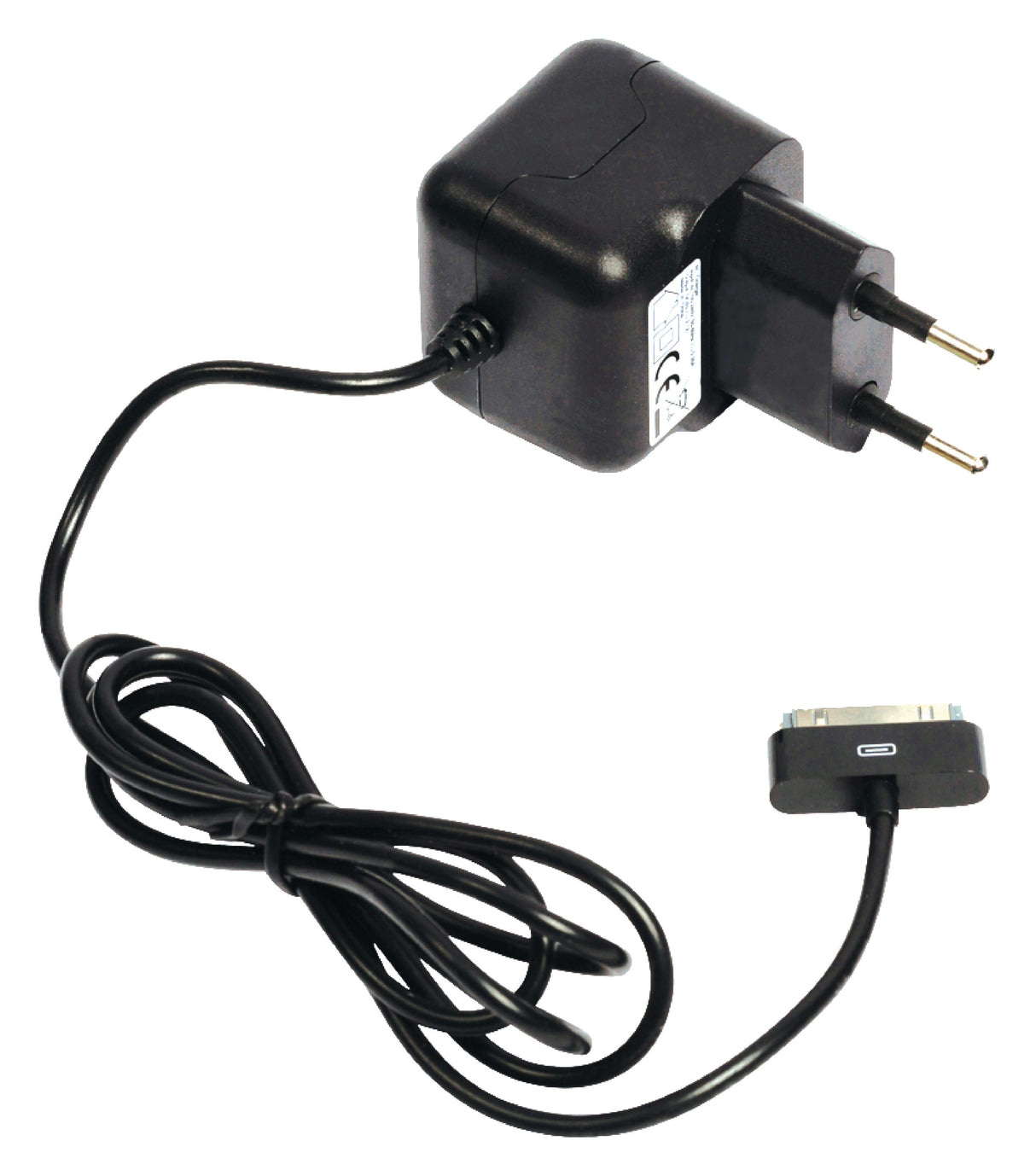 AC Charger with 30-pin Connector, Male 30-pin 1m, Black 2.1A