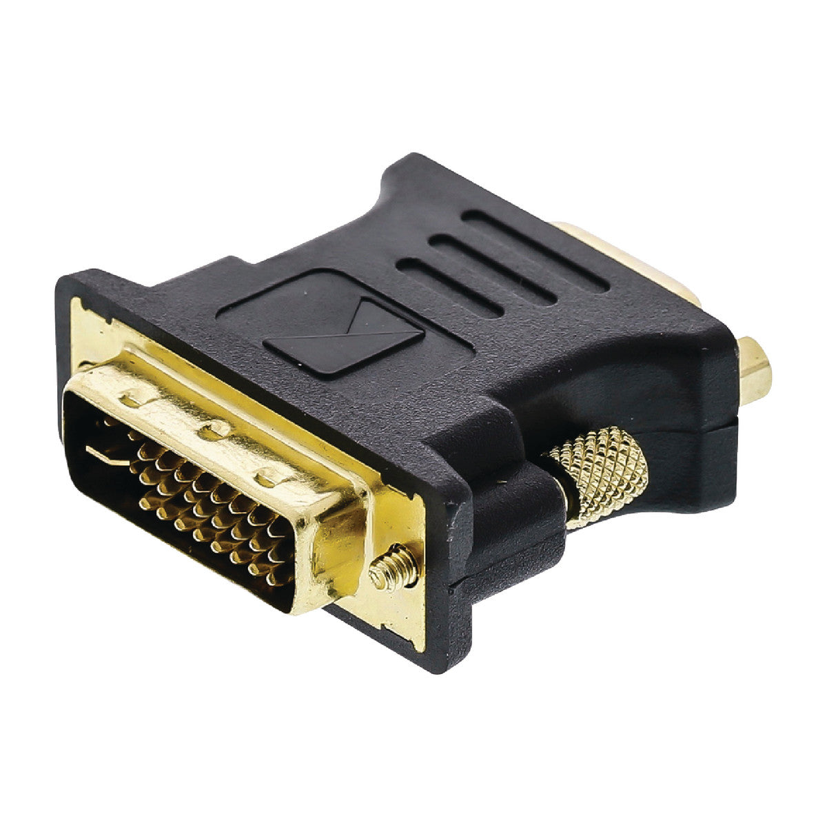 Adaptador DVI para VGA, DVI-i macho para fêmea, 1 unidade, cinzento