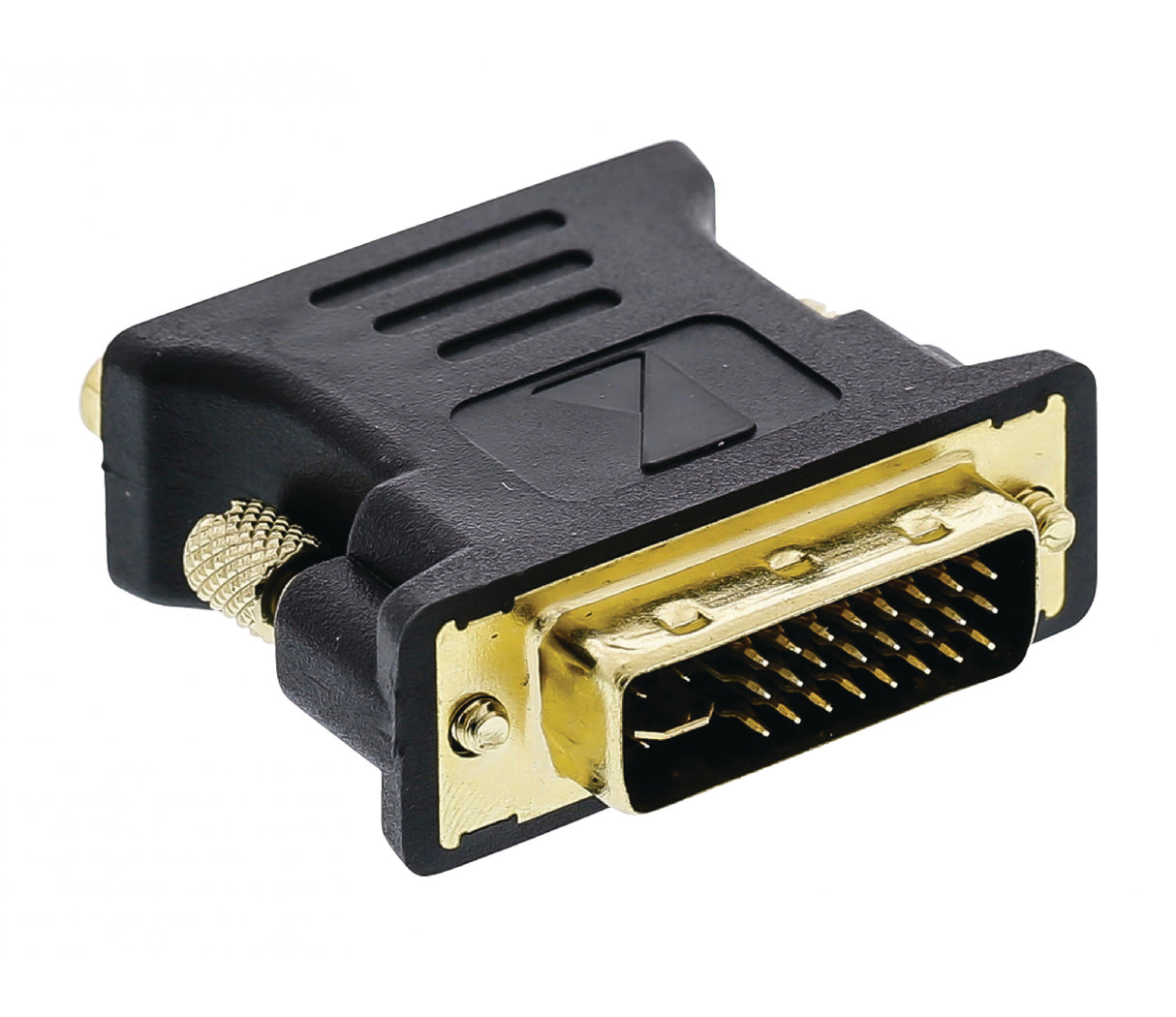 Adaptador DVI para VGA, DVI-i macho para fêmea, 1 unidade, cinzento