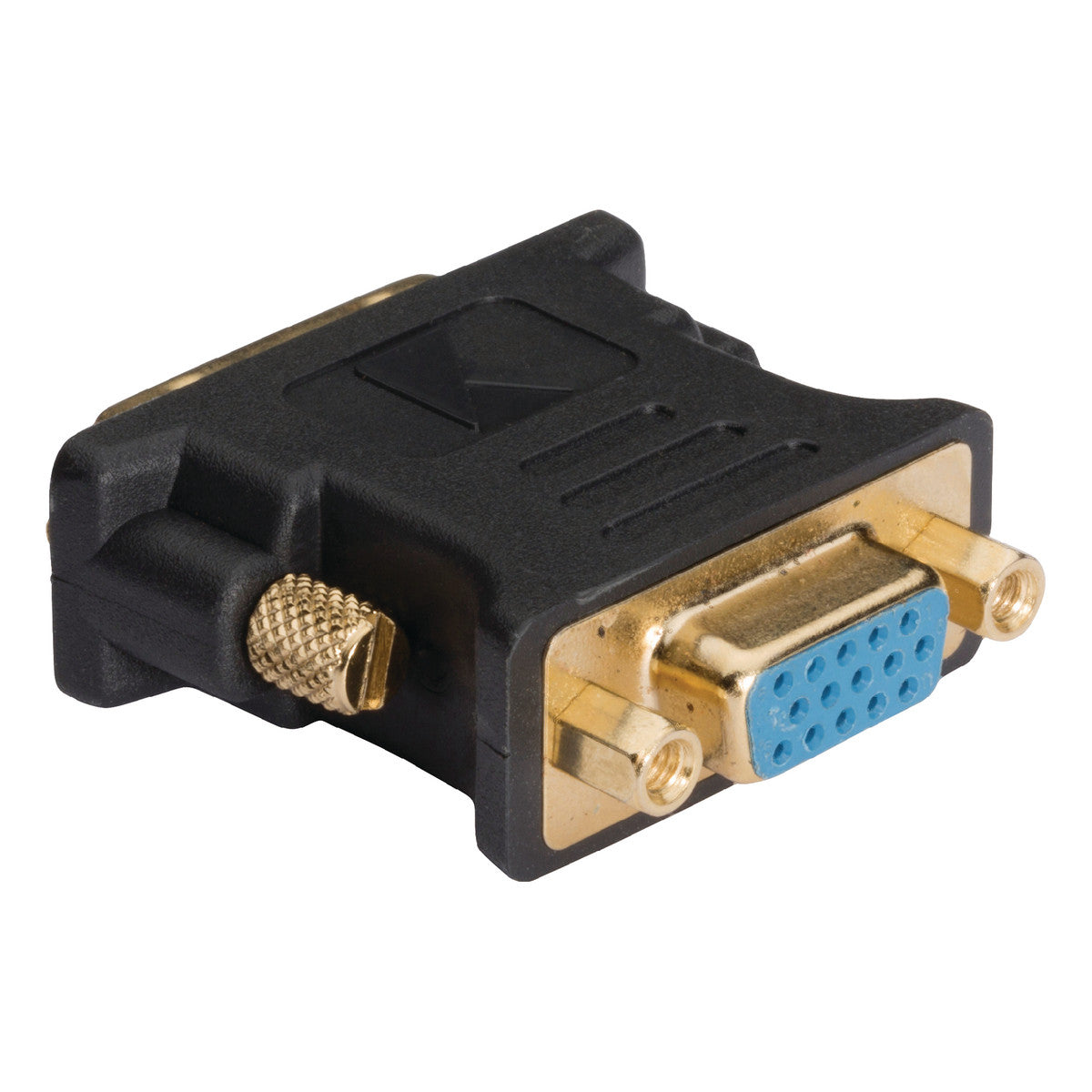 Adaptador DVI para VGA, DVI-i macho para fêmea, 1 unidade, cinzento