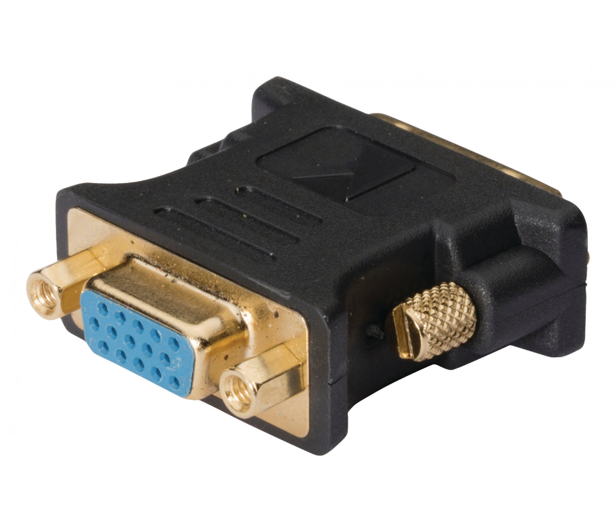 Adaptador DVI para VGA, DVI-i macho para fêmea, 1 unidade, cinzento