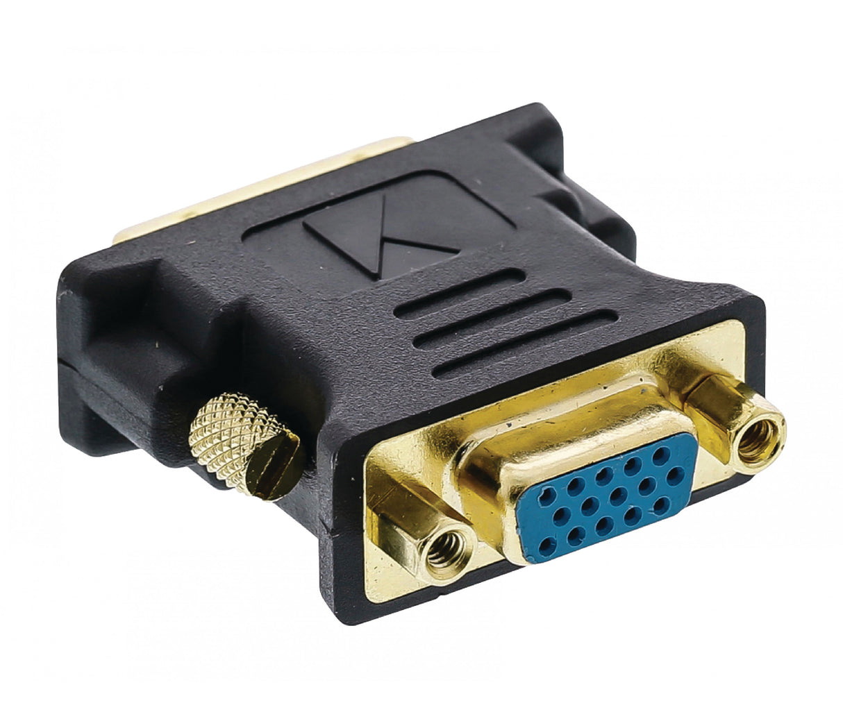 Adaptador DVI para VGA, DVI-i macho para fêmea, 1 unidade, cinzento
