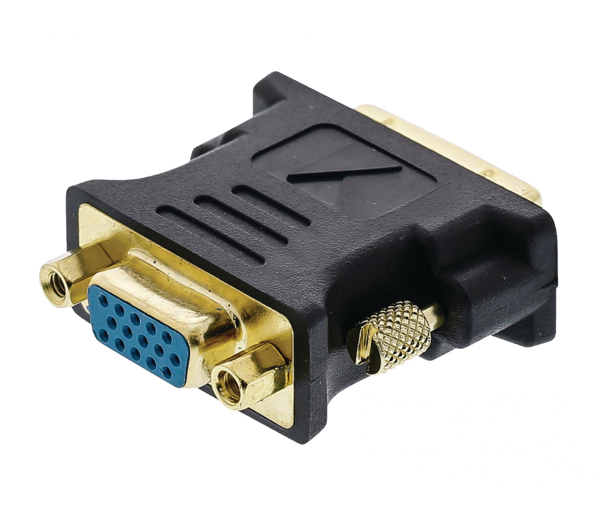 Adaptador DVI para VGA, DVI-i macho para fêmea, 1 unidade, cinzento