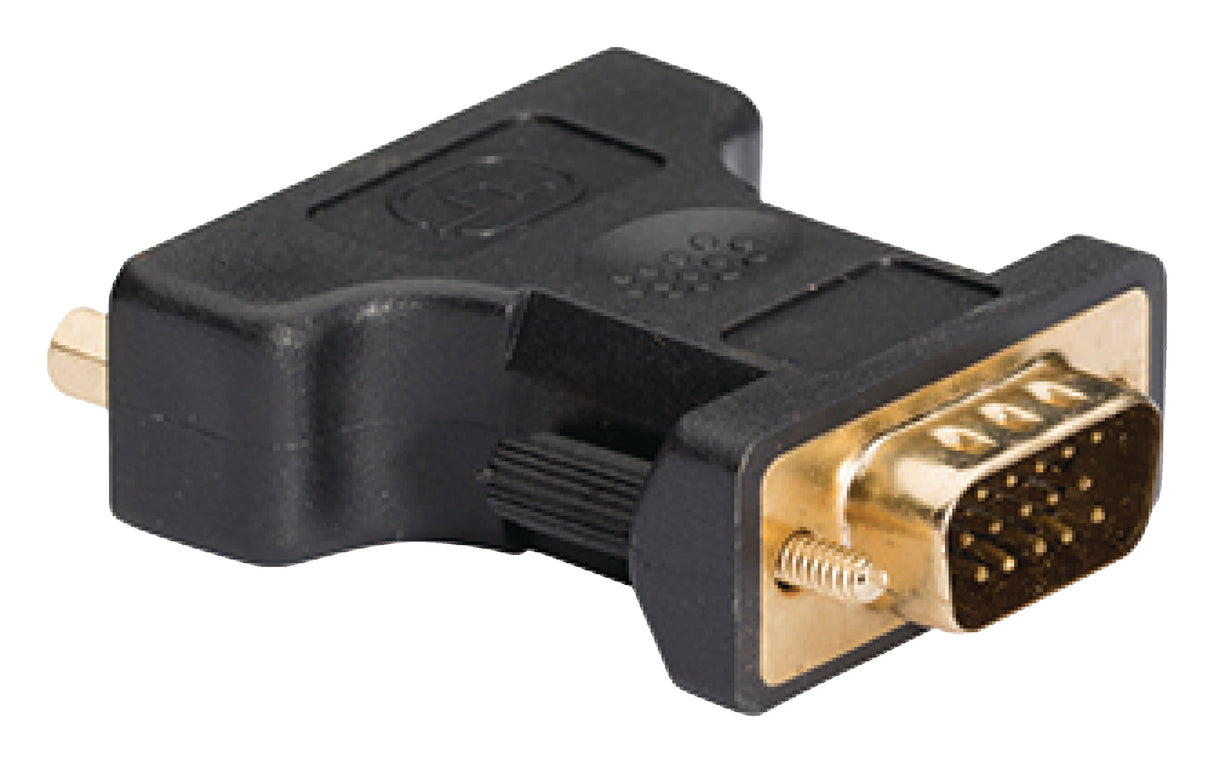 Adaptador VGA para DVI Macho para DVI-i Fêmea, 1 unidade, Cinzento *Sem categoria