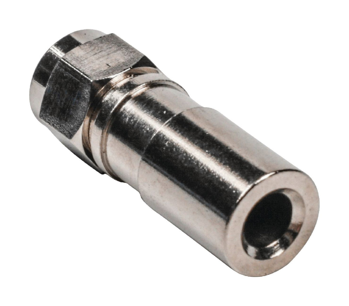 Conector F de compressão com 7,00 mm de diâmetro, composto por 10 peças metálicas *Não categorizado