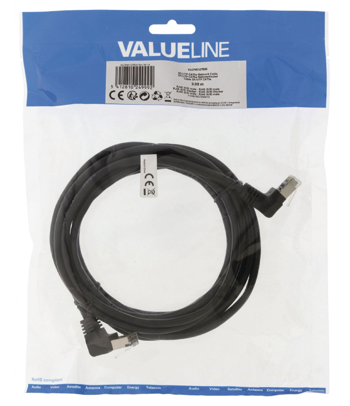 Cat5e Sf/utp Rj45 (8p8c) Network Cable Male - 3.00 m Cables