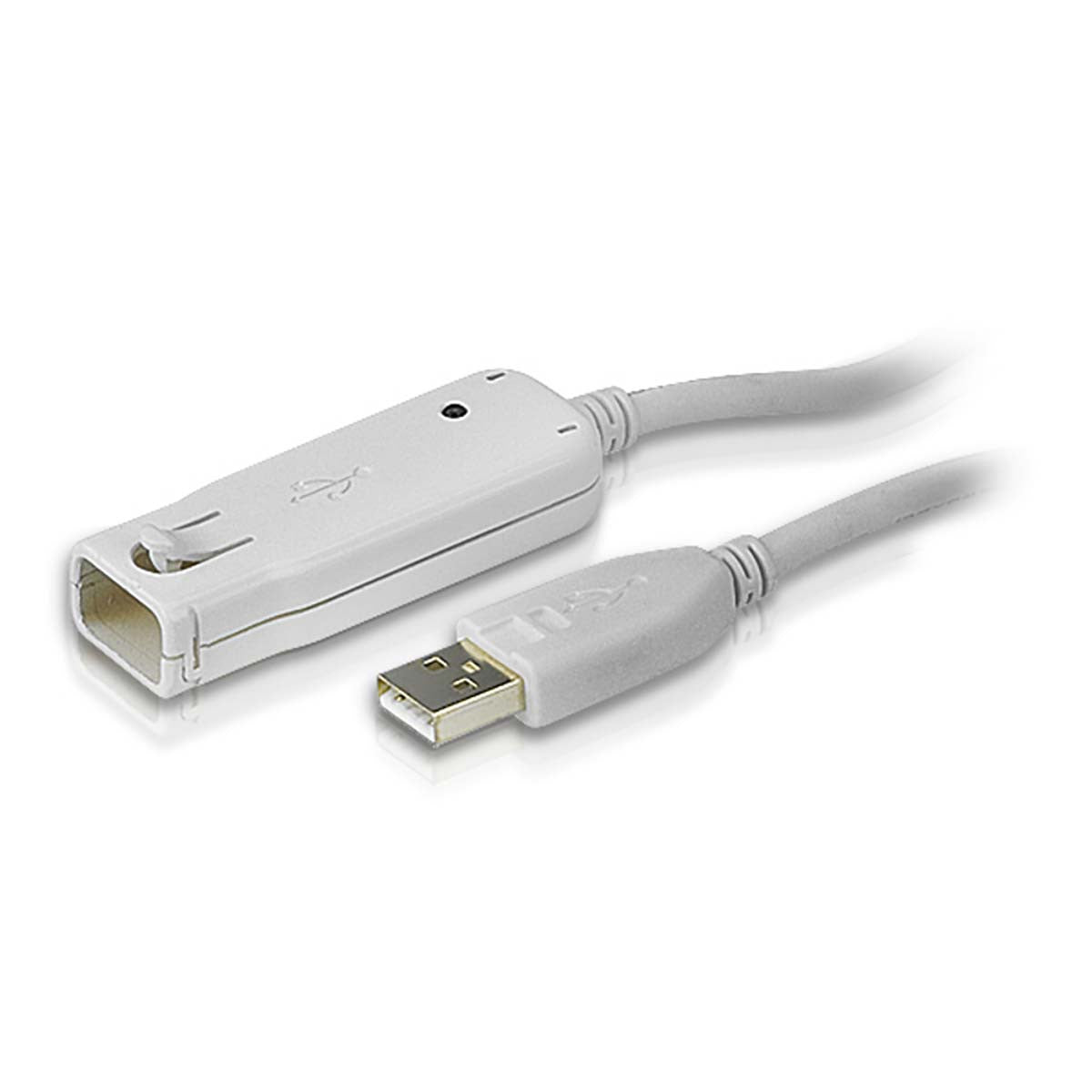 USB 2.0 A Male - Female Active Extension Cable 12m Ivory