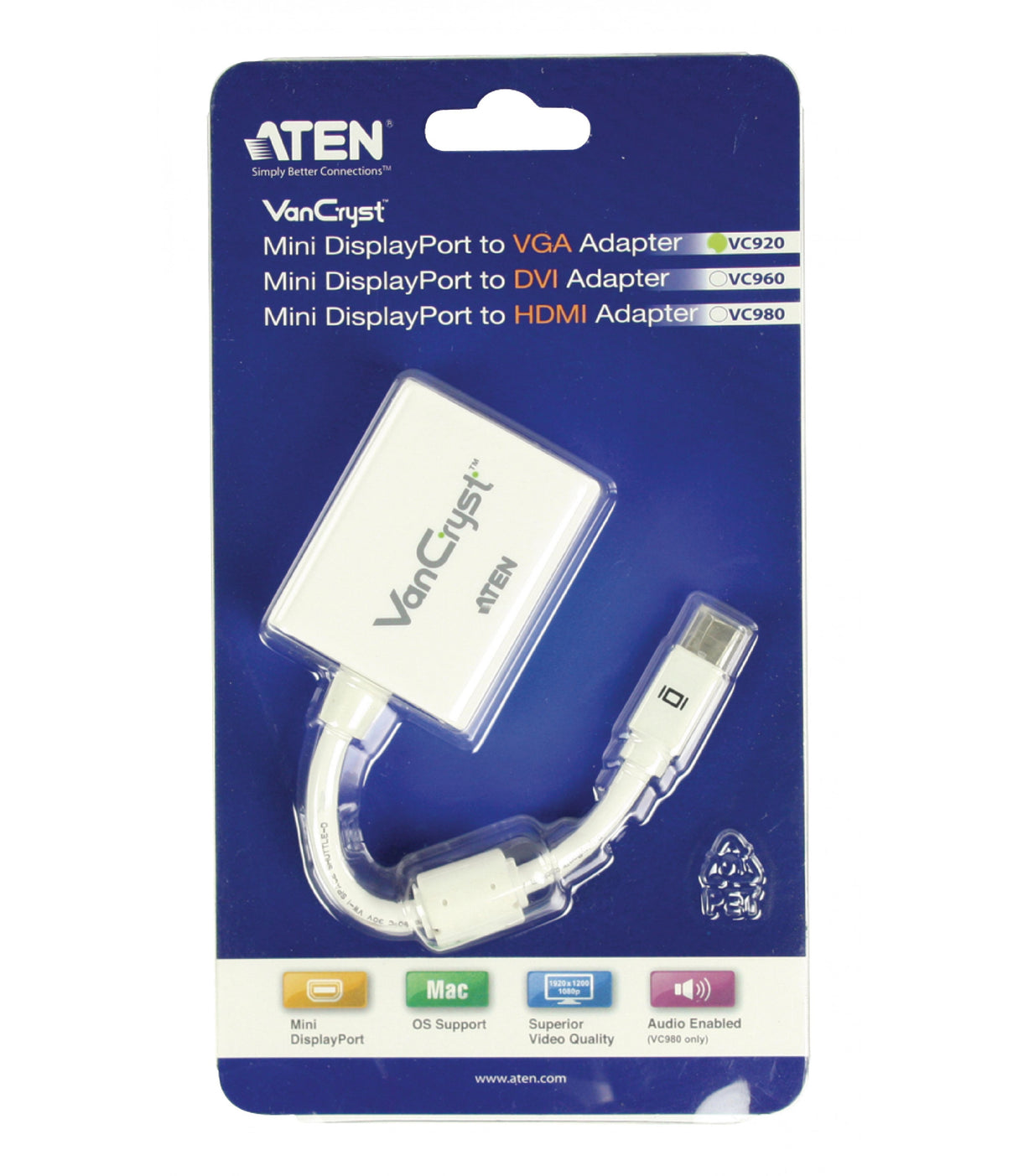 Mini Displayport Male - VGA Cable 0.15 m White