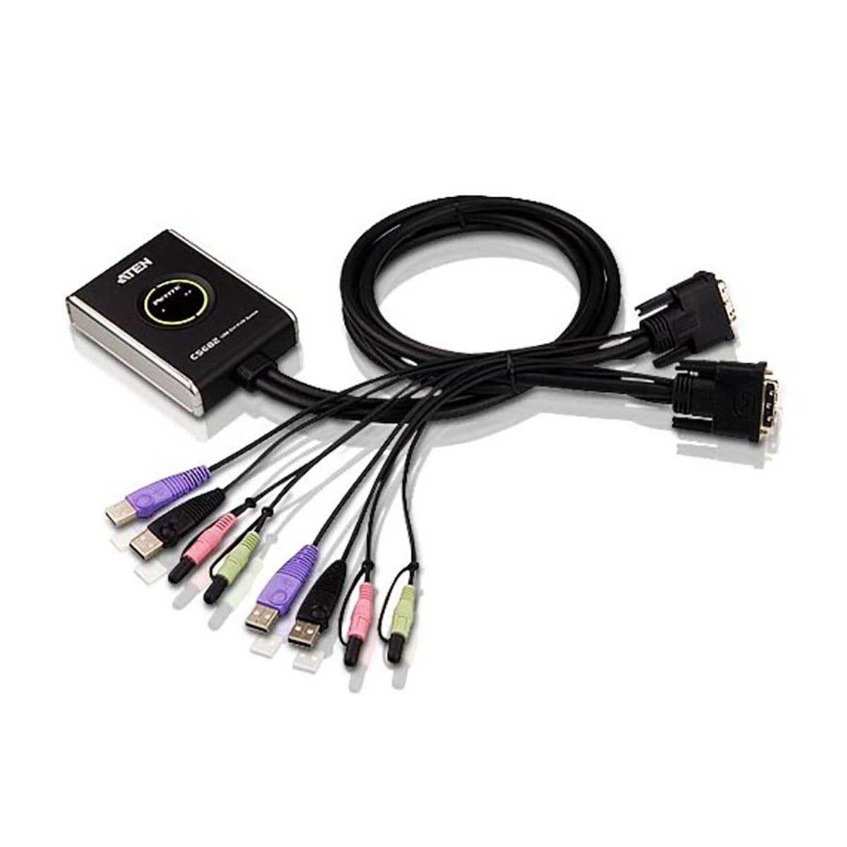 Switch KVM ATEN de 2 portas DVI/USB