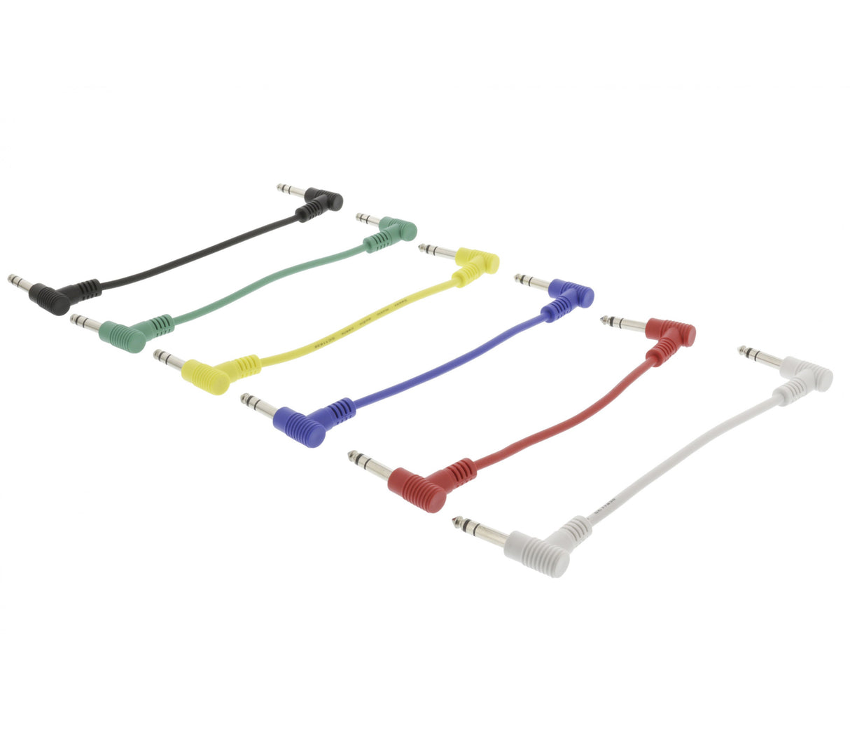 6.35mm Stereo Audio Cable - Male 0.50m Dark Grey (6 Units)